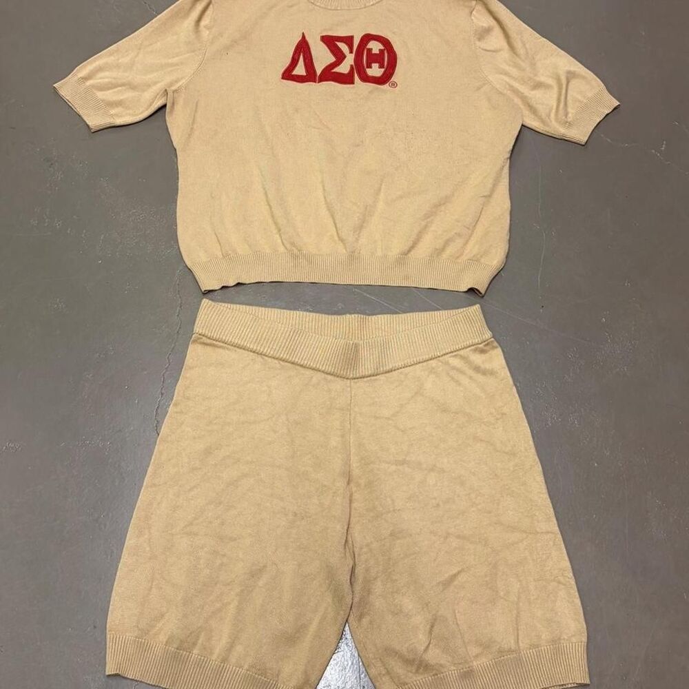 Unbranded Women's Tan and Cream Jumpsuit